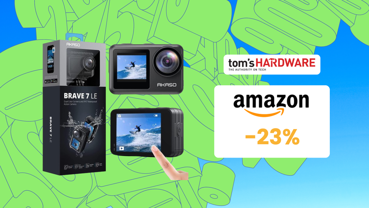 Immagine di Super sconto + coupon per l'ottima AKASO Brave 7 LE, una delle migliori action cam del momento!