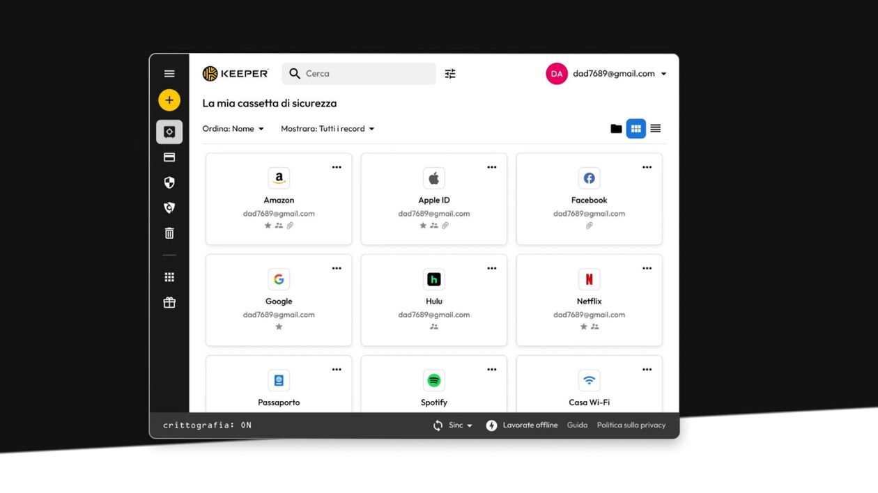 Immagine di Password sicure e protette grazie al 50% di sconto su Keeper