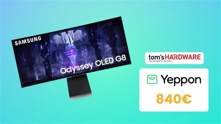 Immagine di I monitor OLED ti aspettano! Oggi il Samsung Odyssey G8 sotto gli 840€