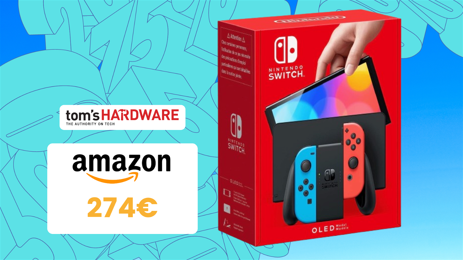 Immagine di Nintendo Switch OLED, MAI VISTO un prezzo così su Amazon! Costa MENO di 274€