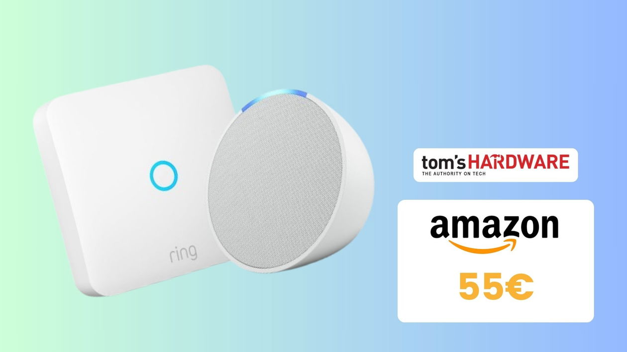 Immagine di Echo Pop + Ring Intercom, il duo perfetto per una smart home a soli 55€