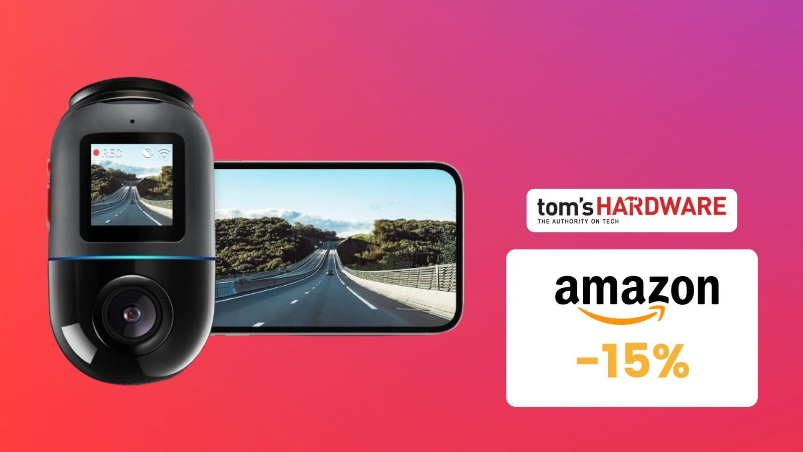 Immagine di Dash cam con ADAS: è disponibile uno sconto del 15%