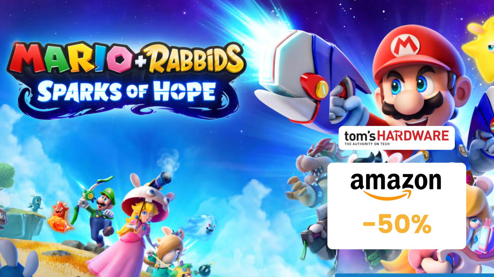 Immagine di Mario + Rabbids: Sparks of Hope CROLLA DI PREZZO, oggi costa LA METÀ! (-50%)