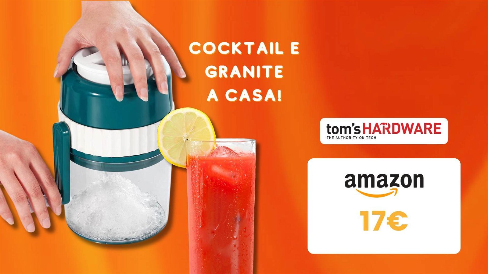 Immagine di Amazon Finds: tritaghiaccio MANBA a 17€! Cocktail e granite a casa tua