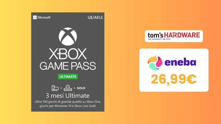Immagine di Risparmia sul prossimo aumento: acquista 3 mesi di Xbox Game Pass Ultimate a soli 26,89€!