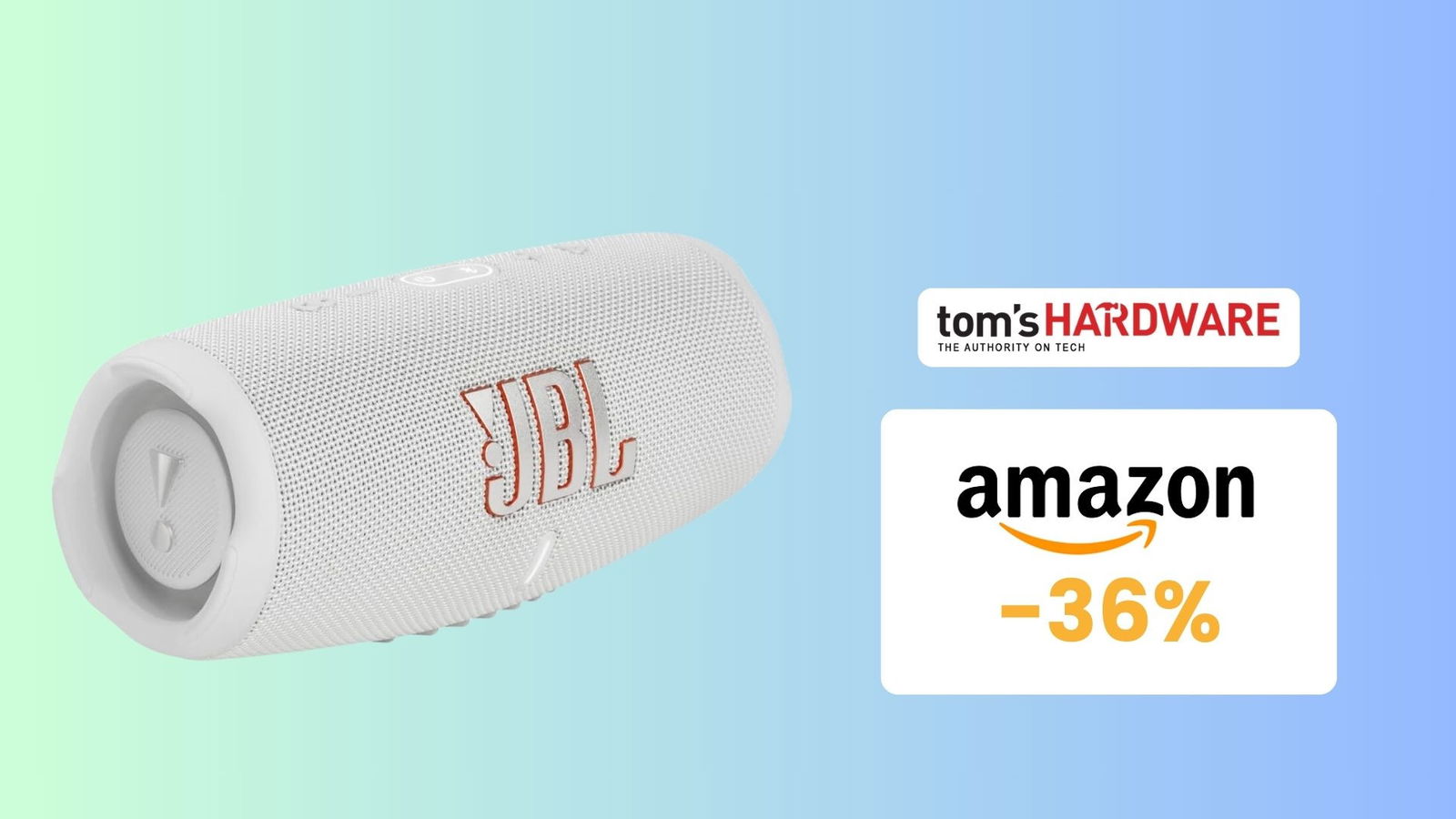 Immagine di CHE SCONTO: speaker Bluetooth JBL Charge 5 a un PREZZO ASSURDO! (-36%)