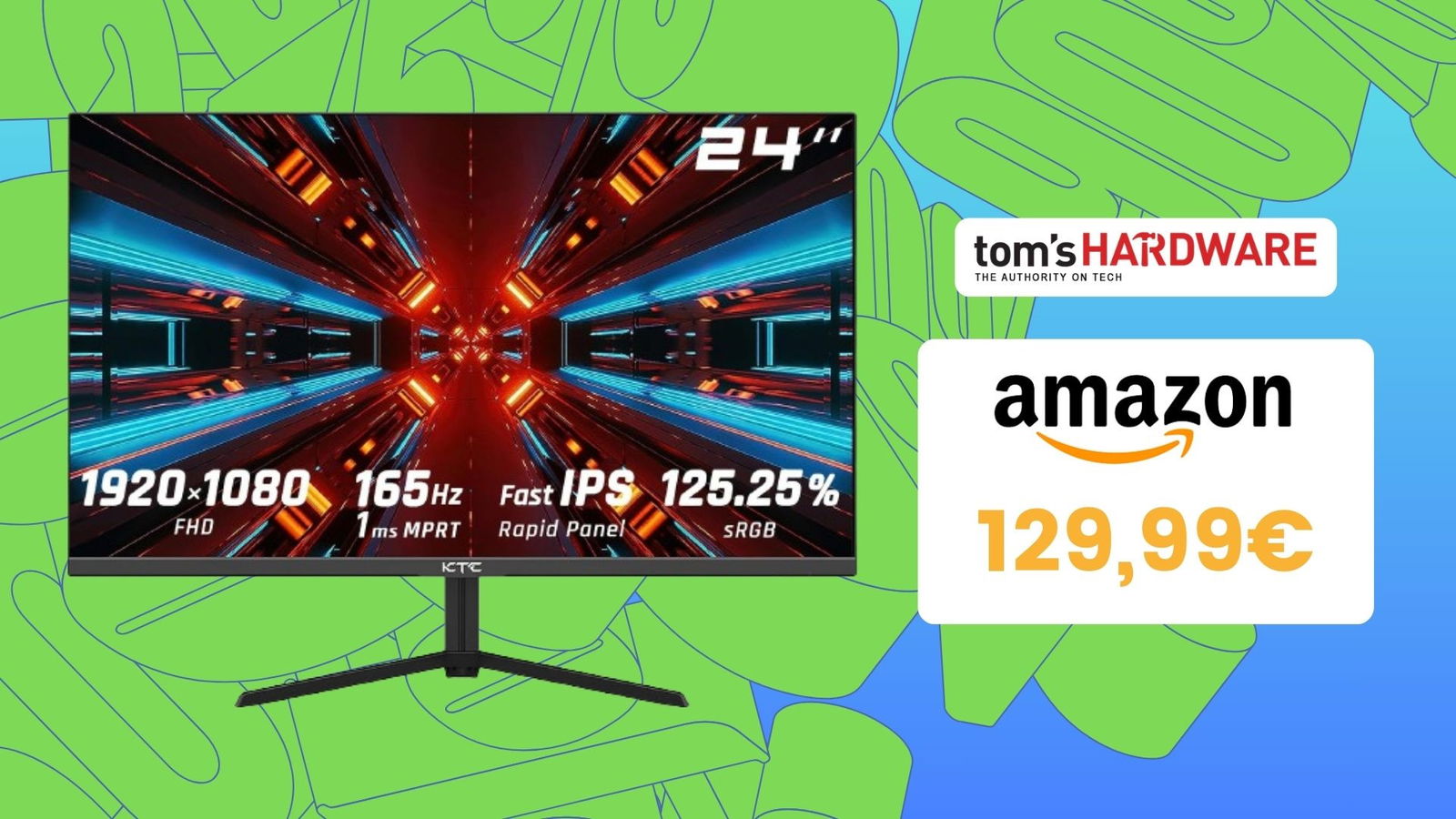 Immagine di SCONTO BOMBA: monitor gaming 24" 165Hz a MENO di 130€ su Amazon!