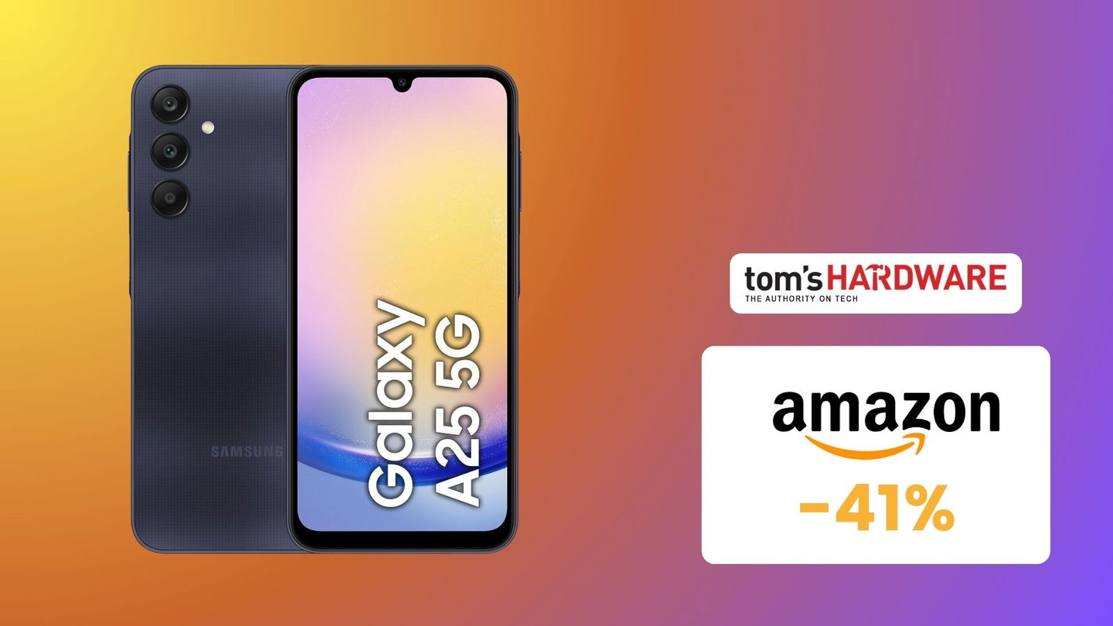 Immagine di Continua a CALARE DI PREZZO Samsung Galaxy A25 5G al MINIMO su Amazon! (-41%)