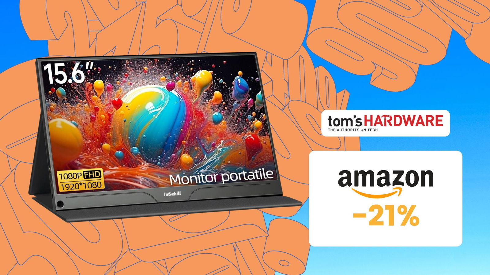 Immagine di COMODISSIMO e in SUPER SCONTO monitor portatile a prezzo STRACCIATO su Amazon! (-21%)