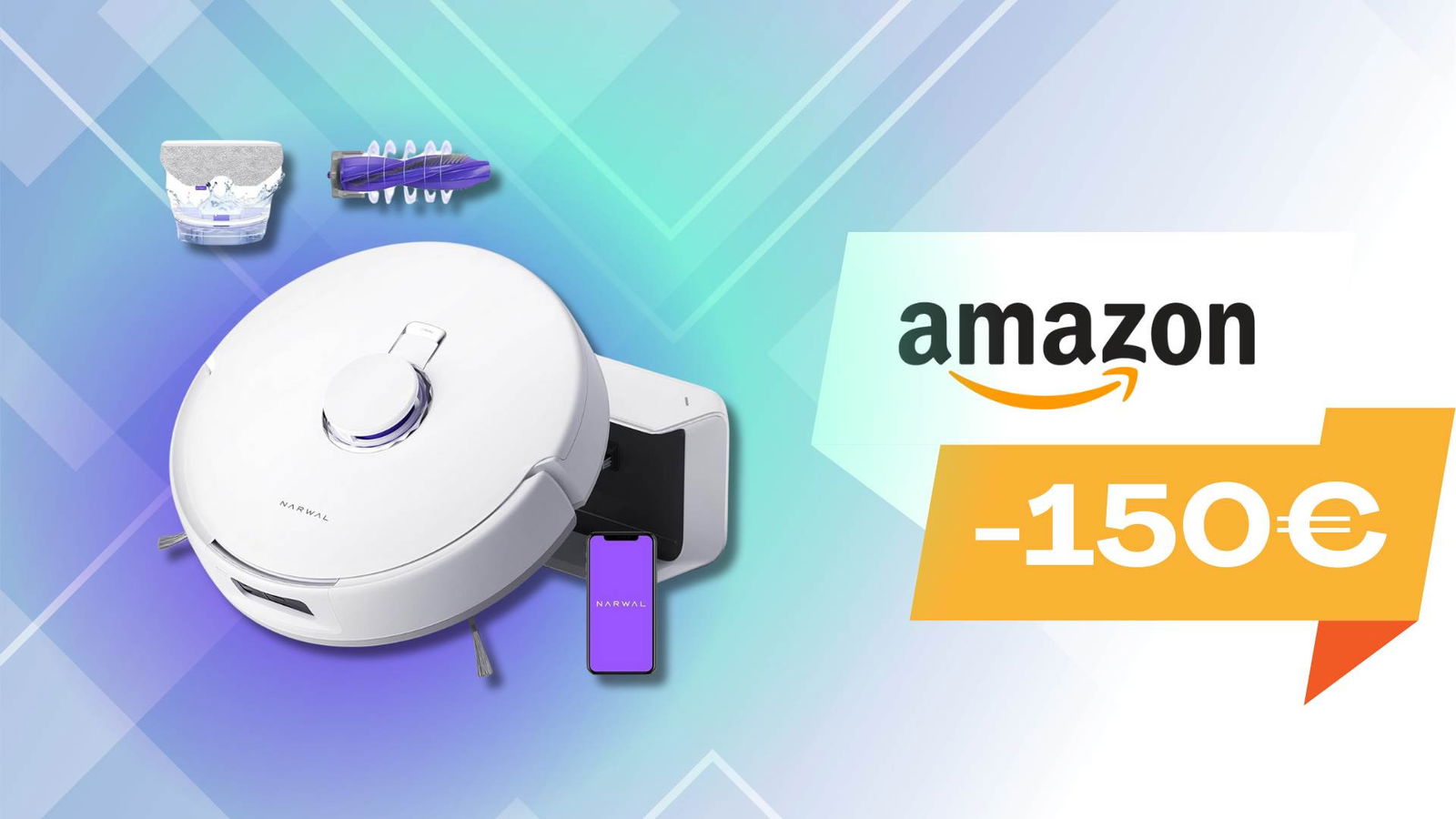 Immagine di Casa pultia senza muovere un dito: robot NARWAL Freo X Plus in sconto di 150€