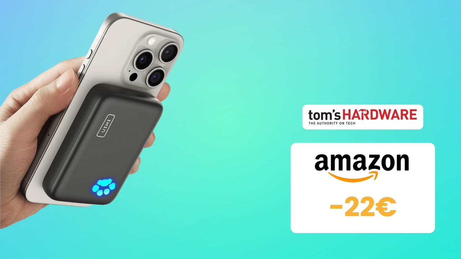 Immagine di TRIPLO SCONTO per questa powerbank con MagSafe: non uno, ma DUE COUPON!