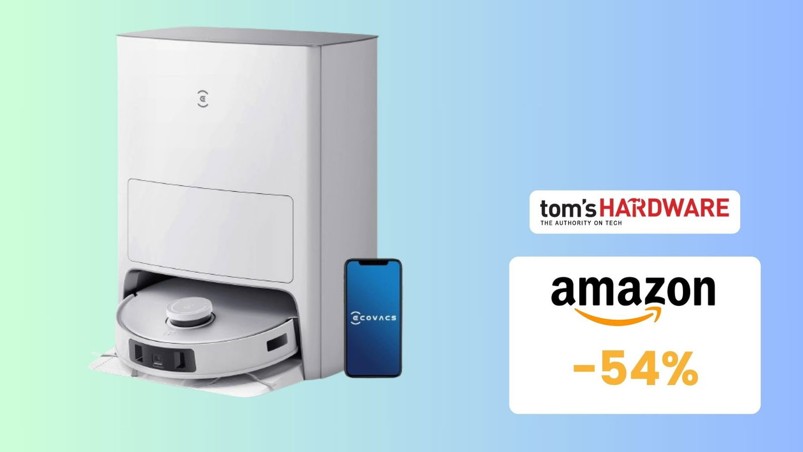 Immagine di Robot ECOVACS in super offerta! Sconto del 54% + coupon di 100€