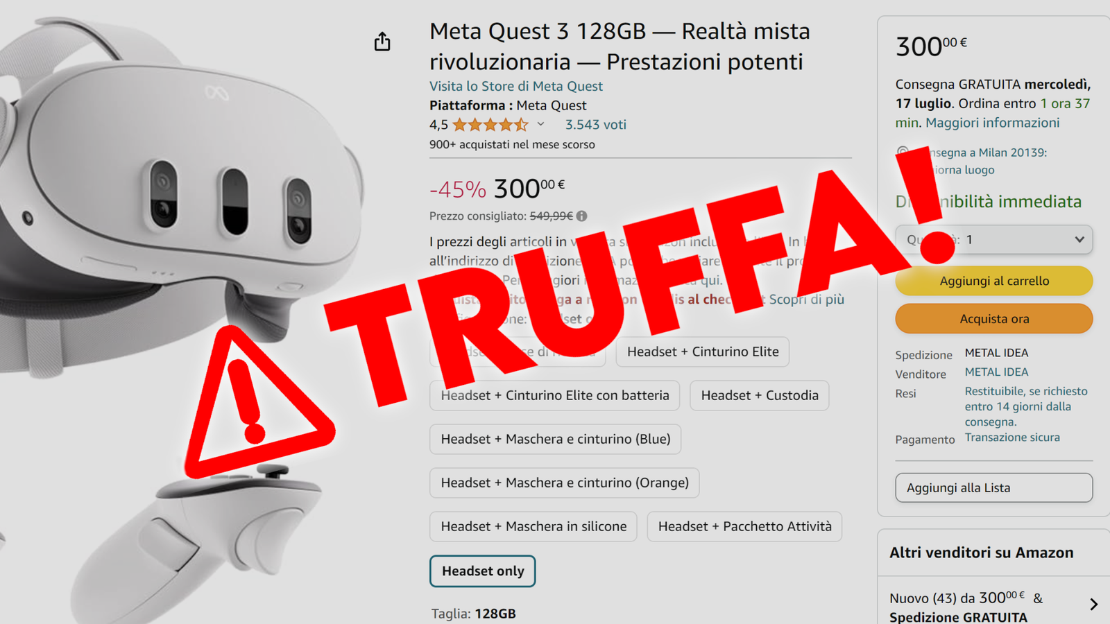 Immagine di Boom di truffe su Amazon, attenti alle offerte false!