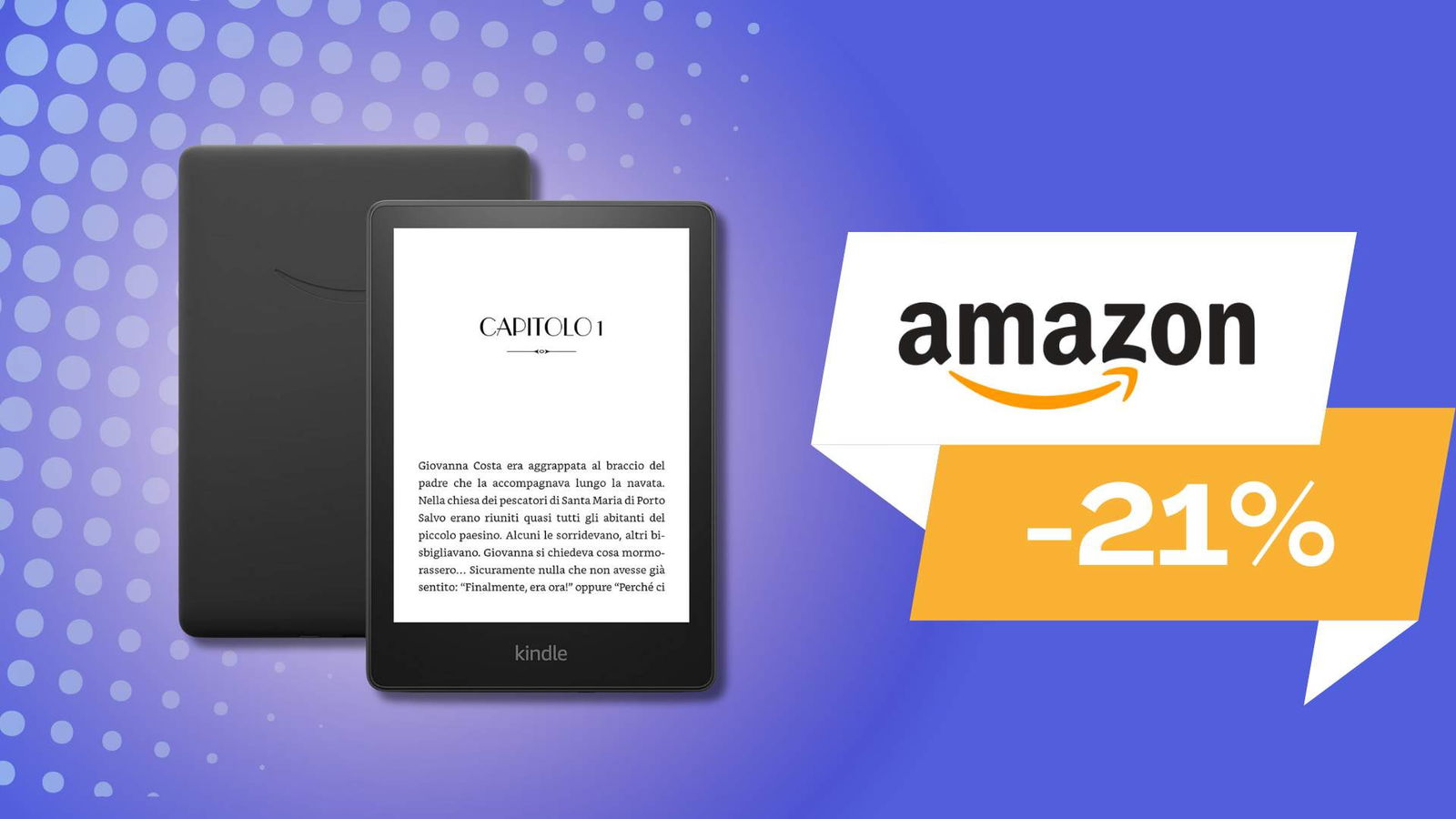 Immagine di Leggi dove vuoi e quello che vuoi: Kindle Paperwhite a un prezzo SHOCK! (-21%)