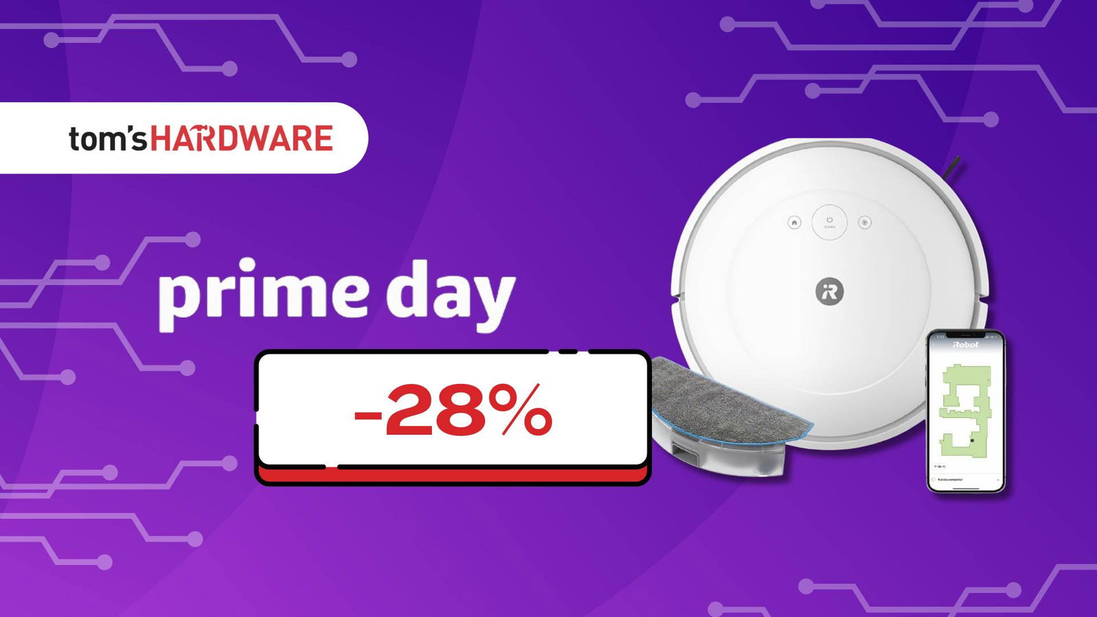 Immagine di iRobot Roomba Combo Essential a soli 199€! Prezzo da Prime Day