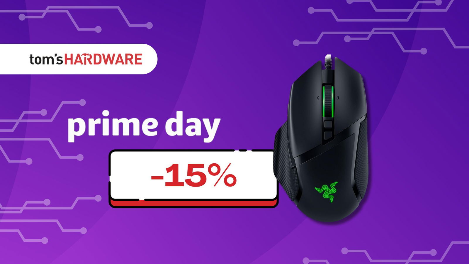 Immagine di Razer Basilisk V3 a solo 42€! Risparmi il 15% ora