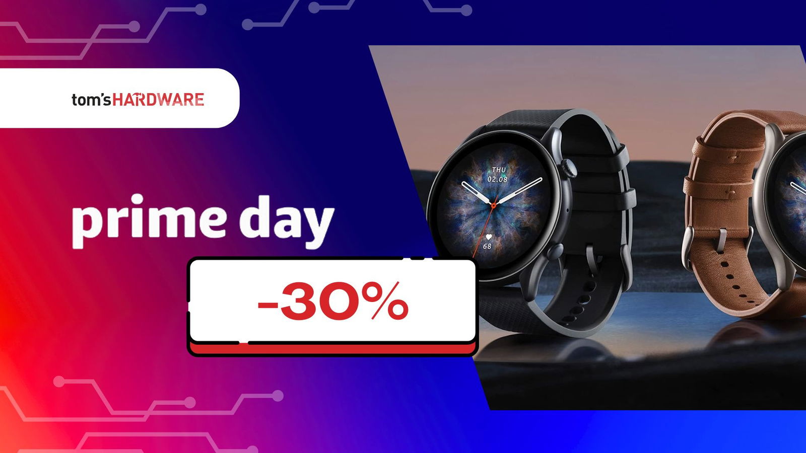 Immagine di Amazfit GTR 3 Pro a 139€: offerta da non perdere fuori dal Prime Day