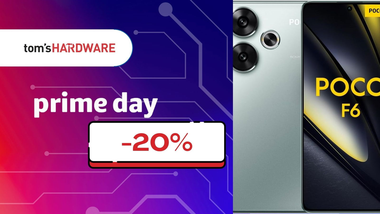 Immagine di MAI COSTATO MENO: Poco F6 a un prezzo SHOCK per il Prime Day! (-100€)