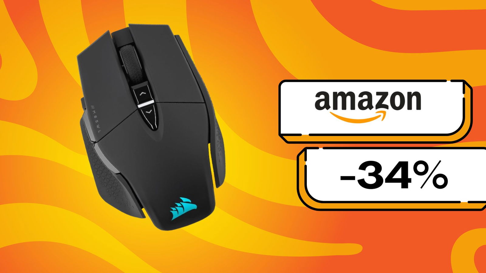 Immagine di Ecco il mouse Corsair con lo sconto più alto disponibile oggi (-34%)