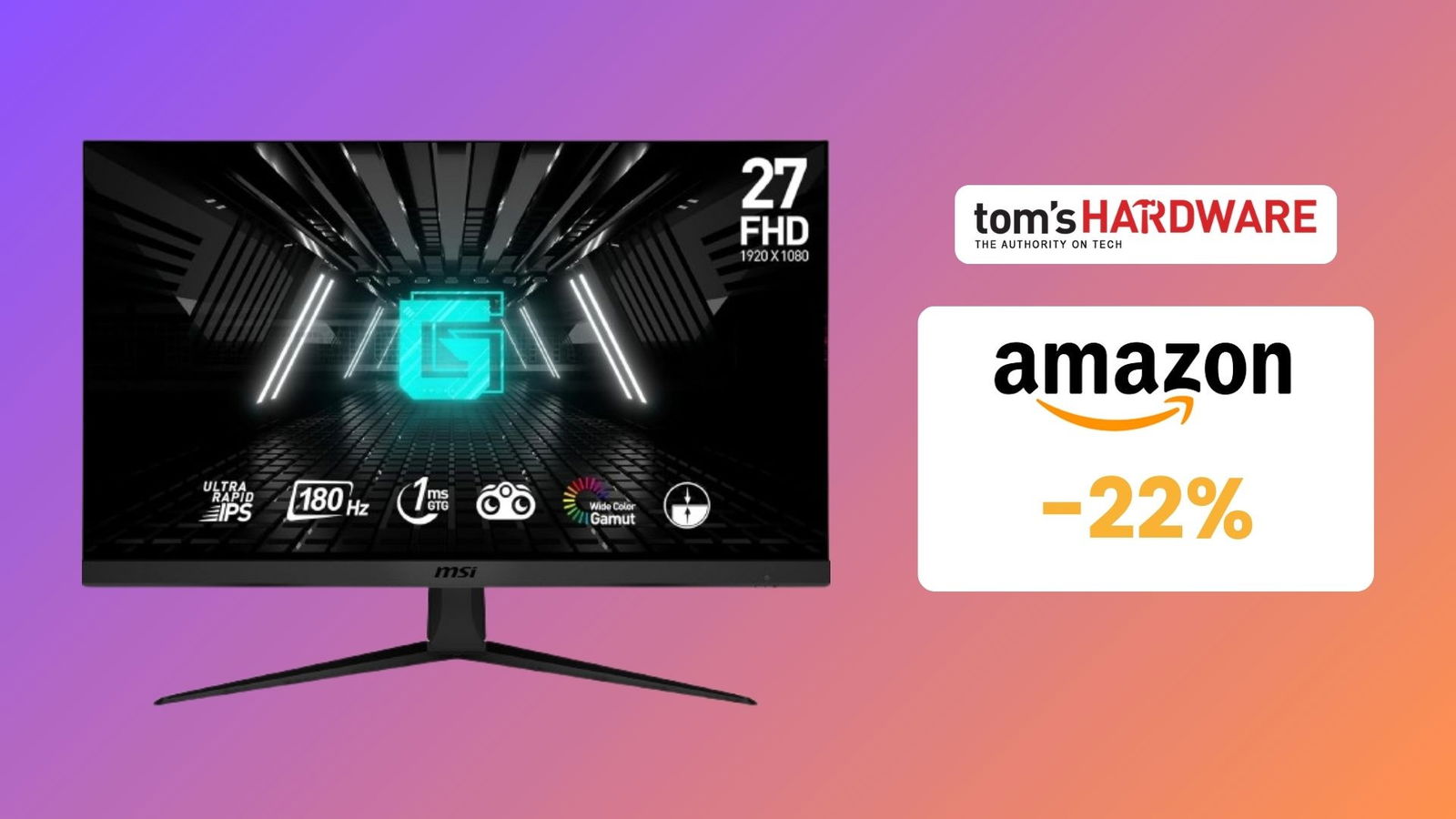 Immagine di OFFERTA LAMPO: -22% sul monitor MSI G2712F! Corri su Amazon prima che sia troppo tardi!