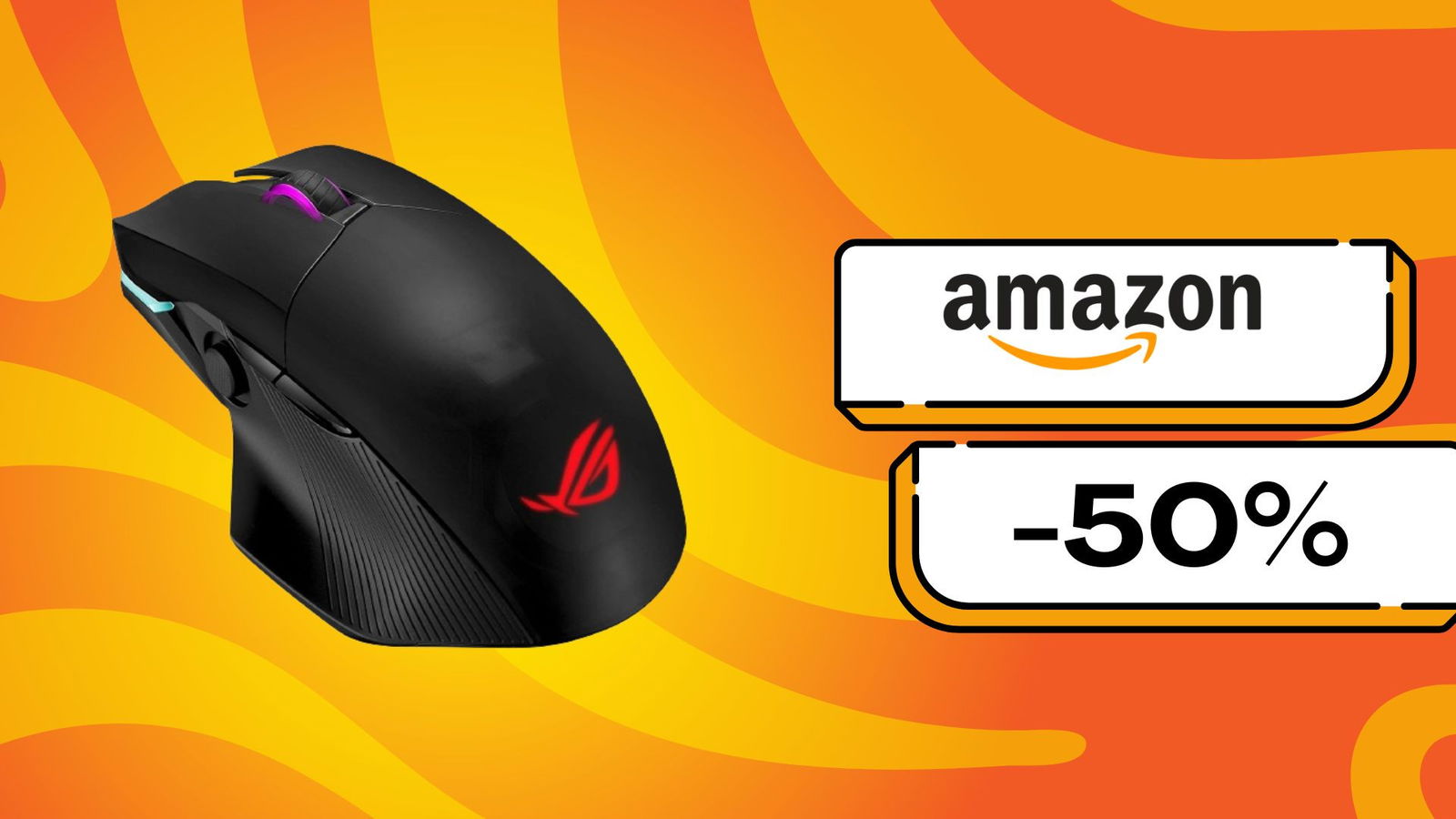 Immagine di Sconto del 50% su un mouse Asus ROG! Scopri il modello in offerta