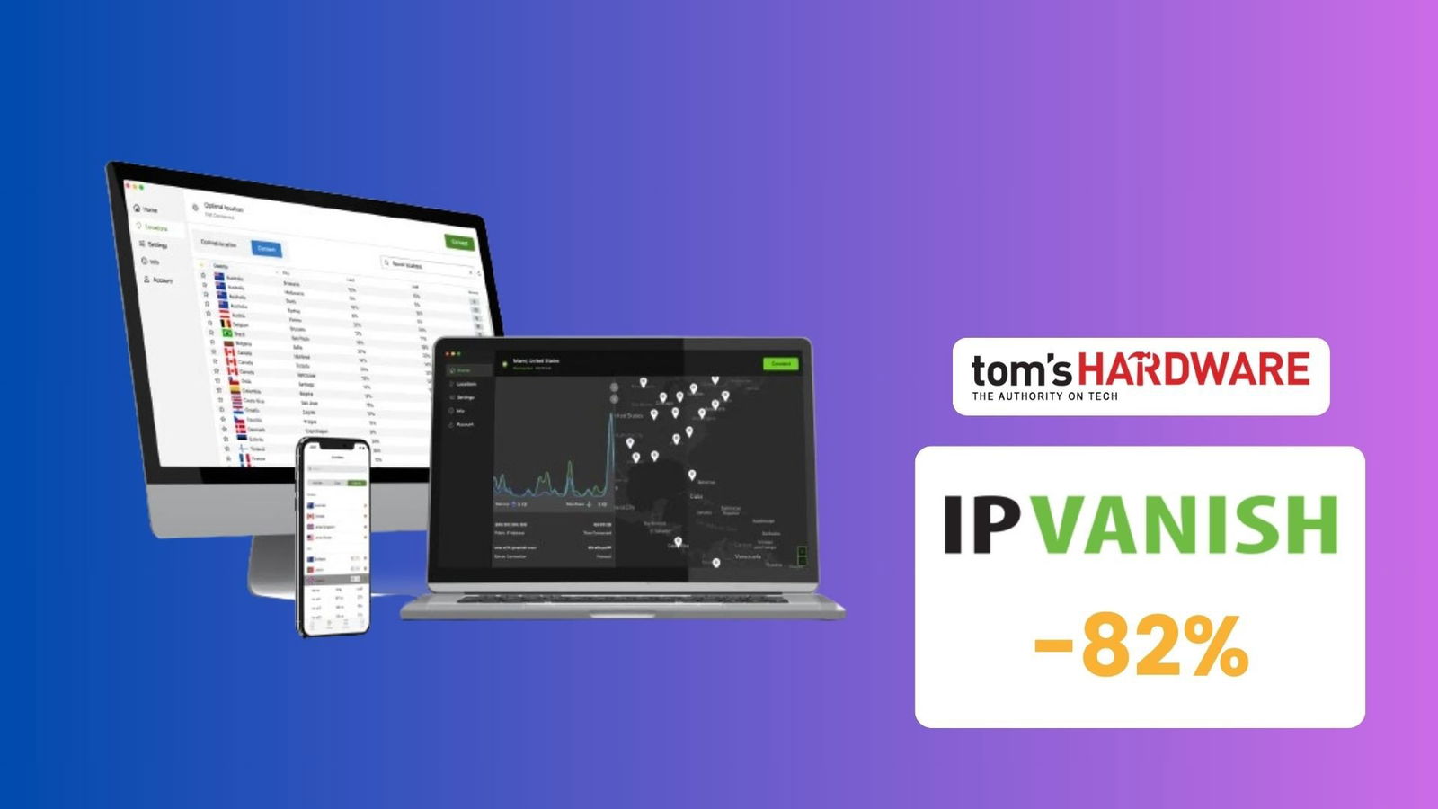 Immagine di Rendi inviolabile la tua privacy web con IPVanish: VPN in sconto del 82%!