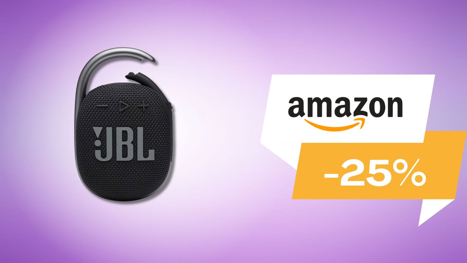 Immagine di Porta la musica ovunque, in vacanza: JBL CLIP 4 a un prezzo SHOCK! (-25%)