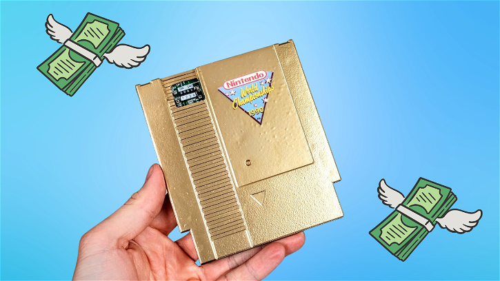 Immagine di Rarissima cartuccia NES Gold all'asta per oltre 130 mila dollari