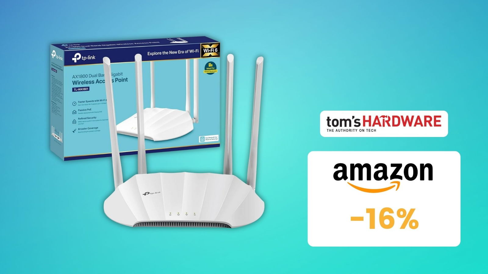 Immagine di OFFERTA A TEMPO: questo access point TP-Link è tornato al PREZZO MINIMO!