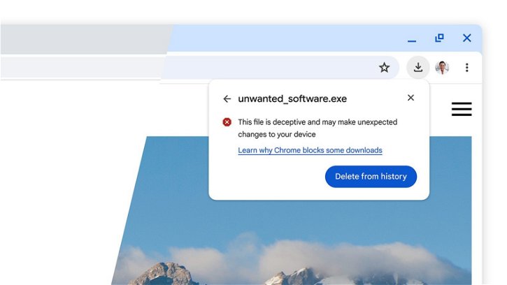 Immagine di Chrome migliora la sicurezza dei vostri download con l'analisi in cloud