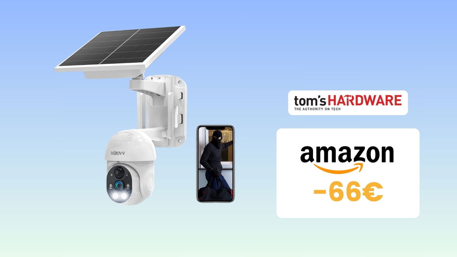 Immagine di DOPPIO SCONTO su questa telecamera di sorveglianza con pannello solare, COSTA POCHISSIMO! (-66€)