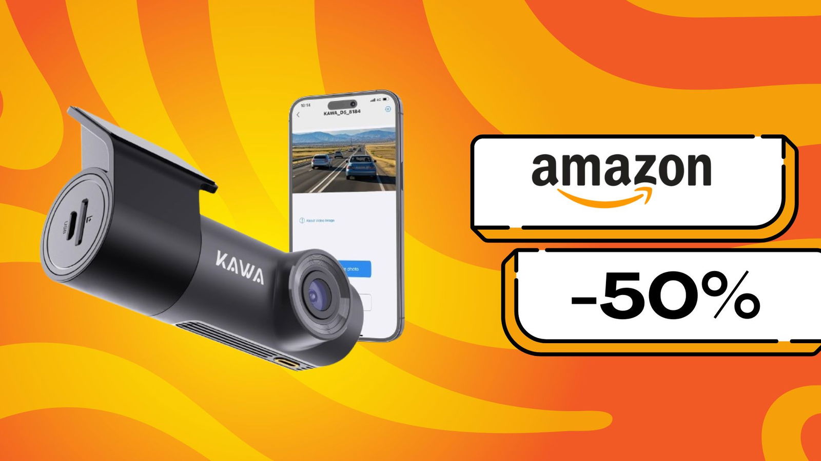 Immagine di Questa Dash Cam a 60€ era già ottima. Con il 50% di sconto diventa straordinaria