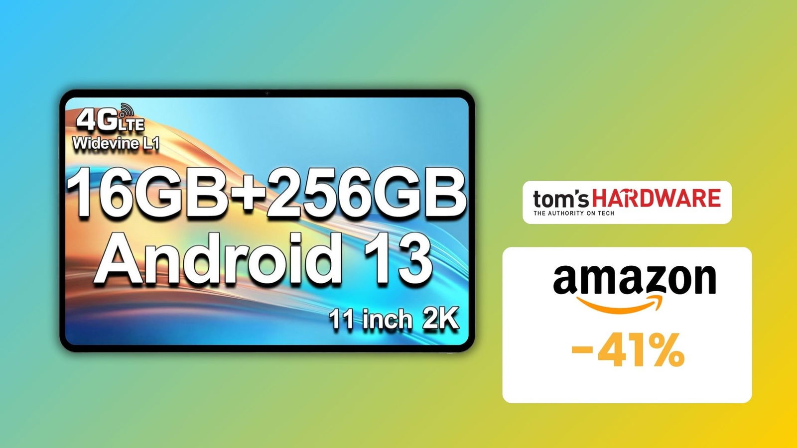 Immagine di DOPPIO SCONTO su questo tablet da 16+256GB: OGGI è un AFFARE! (-41%)