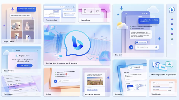 Immagine di Bing da oggi da priorità all'IA, che vi piaccia o no