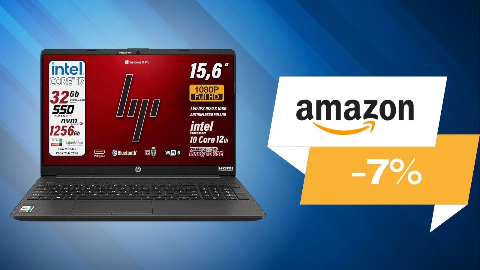 Immagine di Lavora OVUNQUE tu voglia col Notebook HP 250 G9 in super sconto!