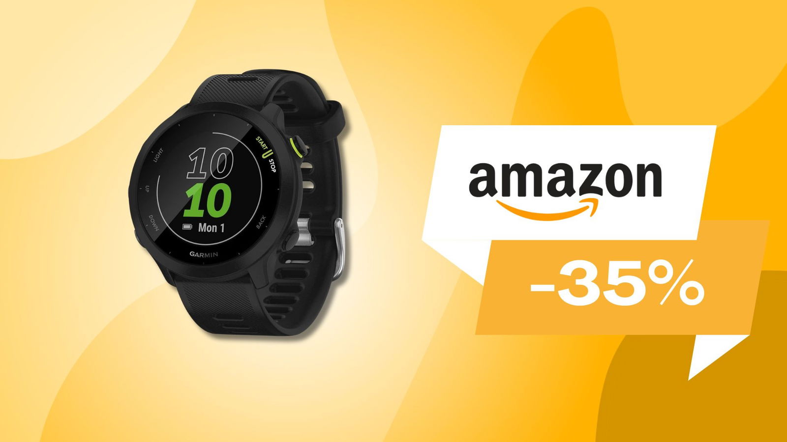 Immagine di Il tuo personal trainer da polso: Garmin Forerunner 55, su Amazon risparmi il 35%