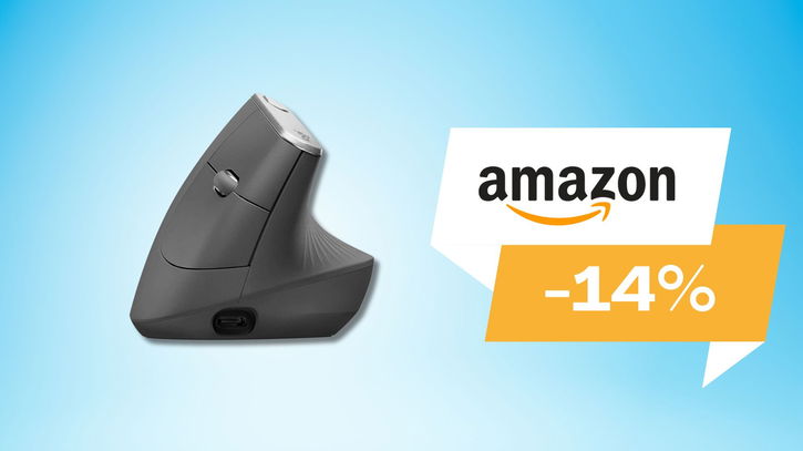 Immagine di Niente più dolore alle mani con il il mouse verticale Logitech MX a solo 62€!