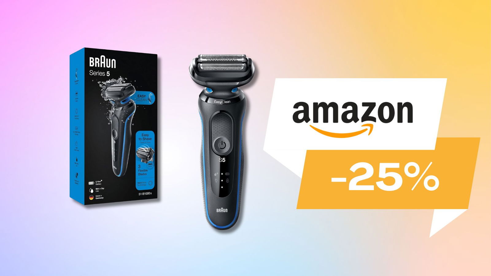 Immagine di Fai colpo a lavoro con una barba perfetta! Braun Series 5 a un prezzo SHOCK! (-13%)