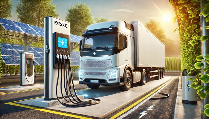 Immagine di Questa nuova colonnina per camion elettrici arriva a 1.000 kW