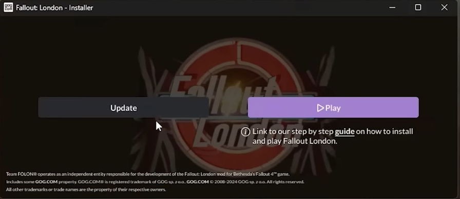 Fallout London come installare su GOG/Steam