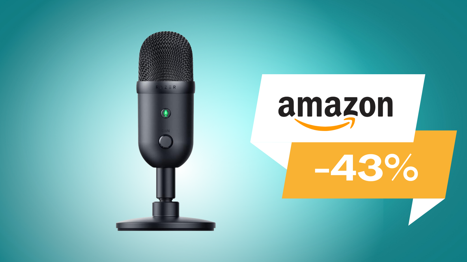 Immagine di Streamma come un professionista con Razer Seiren V2 X! Su Amazon risparmi il 43%