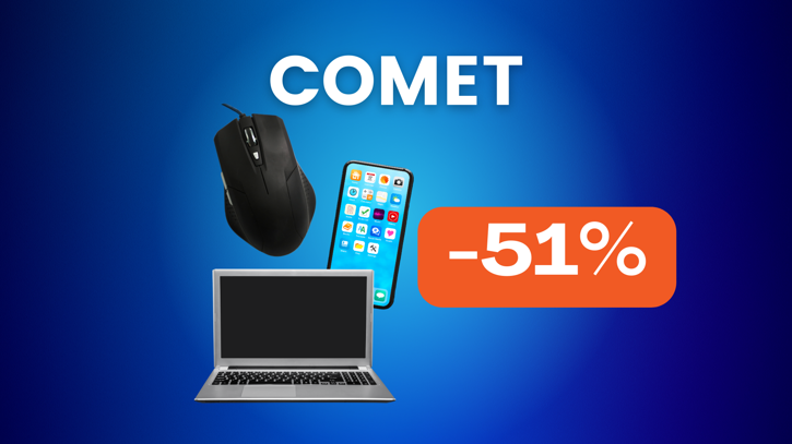 Immagine di Sconti FOLLI da Comet? Fino al 51% su smartphone, elettrodomestici e altro