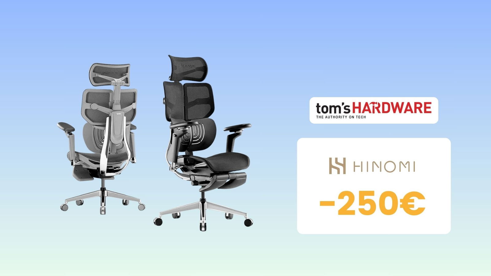 Immagine di Hinomi ti fa lavorare comodamente! Sedie ergonomiche in super sconto!