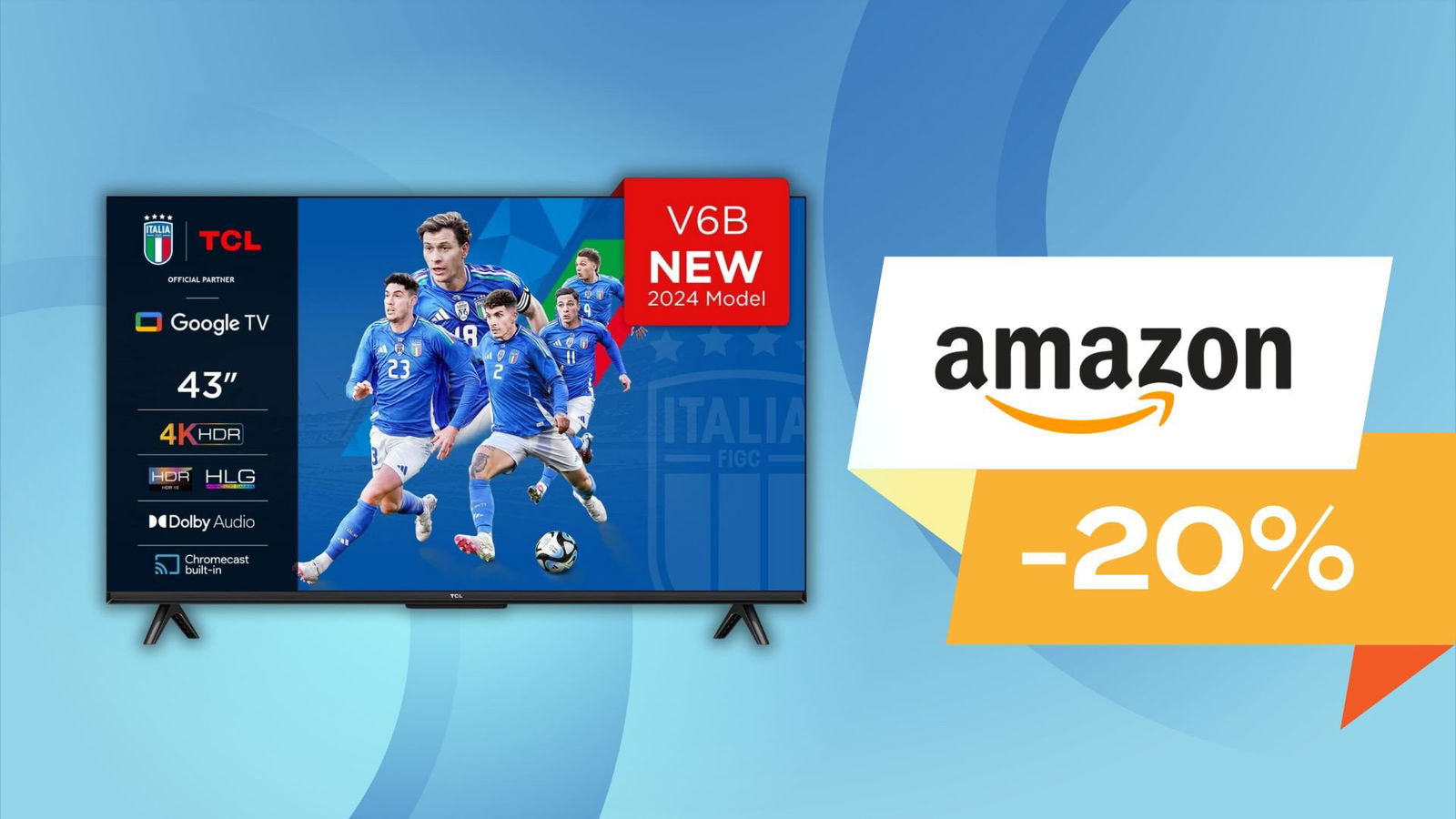 Immagine di Costa come al Prime Day: questa Smart TV da 43" è ottima e in SCONTO! (-20%)