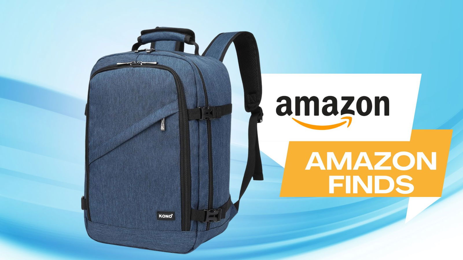 Immagine di Amazon Finds: viaggia senza costi aggiuntivi con lo zaino Ryanair (-26€)