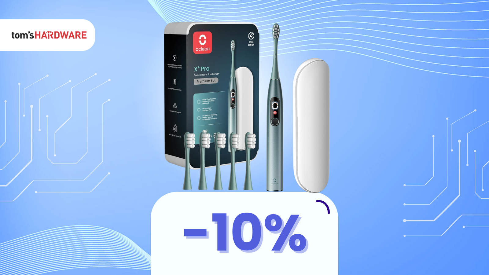 Immagine di Denti sani in viaggio? Con Oclean X Pro Travel Set è possibile e risparmi il 10%!