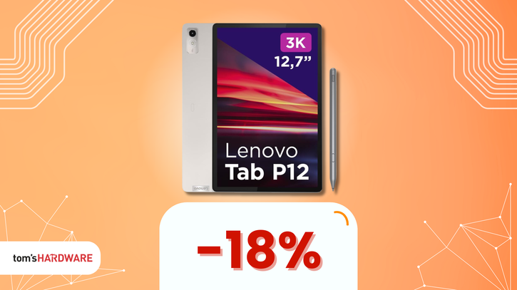 Immagine di Lenovo Tab P12: mai visto un risparmio così, scontato del 18%!