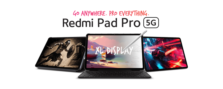 Immagine di Redmi Pad Pro 5G è ufficiale: display 2,5K e 10.000mAh a soli 379,90€