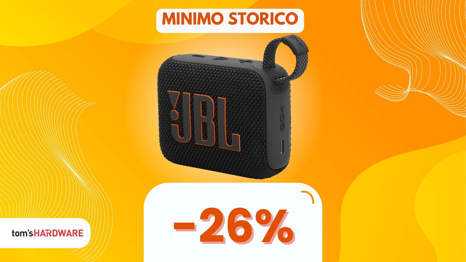 Immagine di Audio POTENTE in formato TASCABILE: JBL GO 4 ora al MINIMO STORICO! (-26%)