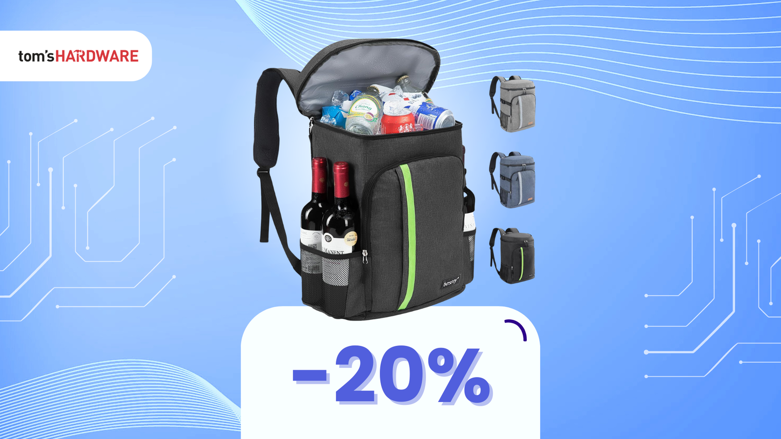 Immagine di Zaino termico da 30L perfetto per i viaggio, CHE PREZZO! Su Amazon risparmi il 20%